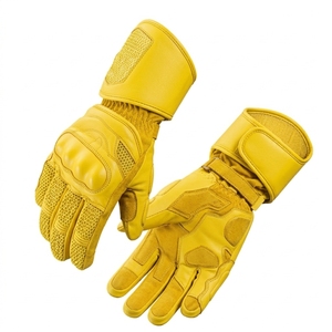 Guantes de Motocicleta de Cuero Impermeables con Pantalla Táctil, Diseño de Dedos Completos para Deportes al Aire Libre Unisex y Conducción en Invierno y Todas las Estaciones - Product Image 2