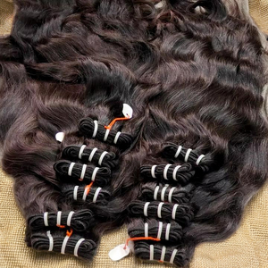 ผมดิบจากอินเดียผมคลื่นธรรมชาติเครื่องทำผมมนุษย์บริสุทธิ์เรมี่ผมคู่ไม่ผ่านกระบวนการ - Product Image 6