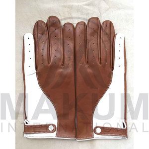 Premium Genuine Leather Dressing Gloves for Men Vintage Style Driving Gloves Breathable - Product Image 4