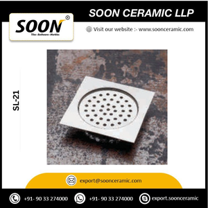 SOON SL-32 ท่อระบายน้ำสแตนเลสทรงสี่เหลี่ยมขนาด 5.5 นิ้ว ป้องกันการกัดกร่อน สำหรับห้องน้ำ ห้องอาบน้ำ ดีไซน์ทันสมัย พื้นผิวขัดเงา - Product Image 3