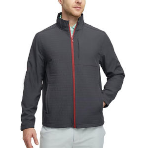Nouvelle arrivée 2026, veste softshell pour homme, logo et design personnalisés, tissu softshell, coupe ajustée, coupe-vent, veste softshell pour homme - Product Image 6