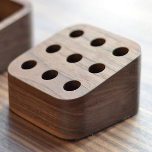 Eco Friendly Bamboo Pen Holder for Office and School <b>Stationery</b> Use Decorative Wooden Pen Stand Organizer for Executive Office - Product Image 5
