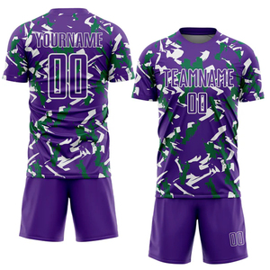 Tenue de sport camouflage personnalisée pour équipe, kit de football en polyester 220 GSM avec impression par sublimation - Product Image 2