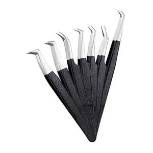 Pince à épiler professionnelle pour extensions de cils Pro SIMAECO-CE SM-101, en acier inoxydable de qualité chirurgicale, 10 mm, pince à épiler pour volume de cils - Product Image 3