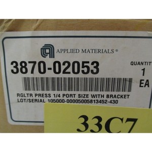 Régulateur AMAT 3870-02053 à pression, taille de port 1/4 - Équipements et pièces semi-conductrices de renommée mondiale à vendre sur le marché - Product Image 1