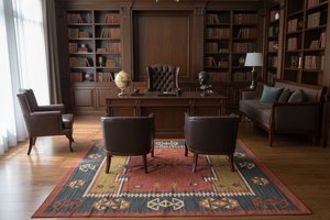 พรมคิลิมทอมือจากขนสัตว์และปอกระเจา – พรมลายเรขาคณิตแบบทอเรียบ เป็นมิตรกับสิ่งแวดล้อม เหมาะสำหรับห้องนั่งเล่น ห้องครัว ทางเดิน และตกแต่งบ้าน - Product Image 5