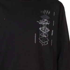 เสื้อยืดผู้ชายแขนยาวลายโลโก้แบบกำหนดเอง ล้างสีแบบแอซิดวอช ทรงโอเวอร์ไซส์ เสื้อยืดแฟชั่น แขนยาวสองชั้น ล้างสีแบบแอซิดวอช - Product Image 6