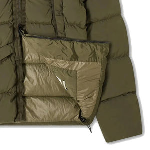 Veste d'hiver unisexe personnalisée en duvet tricoté avec fermeture éclair, col montant, pour hommes - Product Image 4