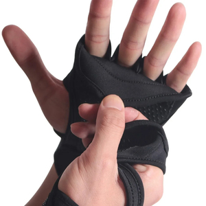 Custom Logo Gym Workout <b>Gloves</b> With Wrist Support Ventilated Design For Sports CrossFit <b>Weight</b> Lifting <b>Training</b> <b>Glove</b> - Product Image 3