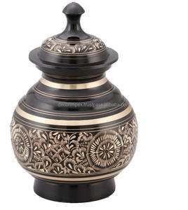 Urne artisanale moderne en aluminium de luxe de Style européen Offre Spéciale crémation écologique pour les cendres humaines prêtes à être expédiées - Product Image 5