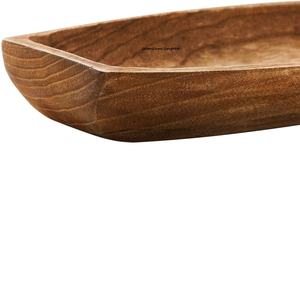 Bol à pâte et fruits en bois poli rustique bol de service et décoratif en bois naturel pour la cuisine, la salle à manger, la décoration intérieure de la ferme - Product Image 6