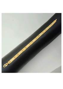 Elegante Brazalete de Oro de 22K para Hombre con Patrón de Eslabones Grabados Clásicos, Acabado Premium, Joyería Tradicional y Moderna con Estilo - Product Image 3