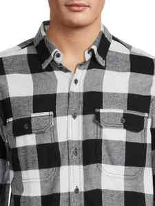 Men's Plaid Long Sleeve Casual <b>Shirt</b> Full Button Down <b>Collar</b> Breathable 100% Cotton Woven Fabric Autumn Style - Product Image 6
