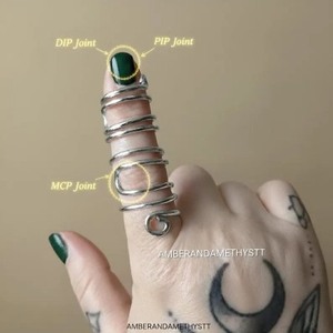 <b>Adjustable</b> Finger Splint <b>Ring</b> Sterling <b>Silver</b> Plated Arthritis Jewelry Joint Support Minimalist Brass <b>Rings</b> For Women Wholesale - Product Image 3