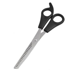 Tijeras de Corte de Pelo Profesionales de Acero Inoxidable de 6.5 Pulgadas con Punta Cerrada y 32 Dientes, para Diestros, Ligeras, con Mango de Acero Inoxidable - Product Image 6