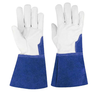 Gants en cuir pleine fleur grainé, haute visibilité, pour travaux d'hiver, résistants à l'abrasion et à la chaleur, pour soudage TIG, réfléchissants, de sécurité, pour la construction - Product Image 5