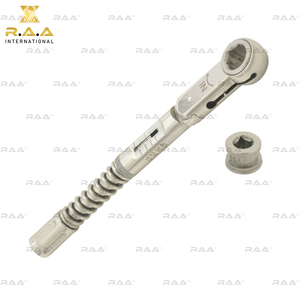 Clé dynamométrique à cliquet pour implant dentaire 10-40 Ncm, hexagonal 6,35 mm, 4,0 mm, Wenquar, réglable, manuelle, en acier inoxydable - Product Image 4