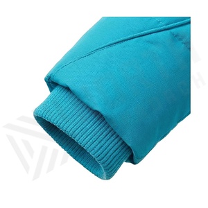 Hooded Quilted Waterproof <b>Bubble</b> Jacket Black Full Sleeve Winter Windproof Cotton Shell Knitted Fabric Polyester Filling Stand - Product Image 6
