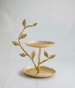 Soporte de Pastel de Cristal de Lujo con Base de Metal, Bandeja Decorativa para Exhibición de Postres con Tapa, Soporte para Exhibición de Postres para Bodas - Product Image 4