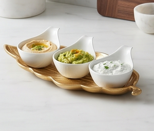 Plateau de service en feuille d'or, métal poli, motif végétal décoratif, fait main, pour la maison, les mariages, les événements et les restaurants - Product Image 2
