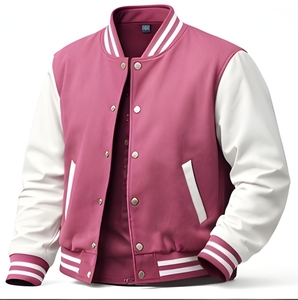 Oversized Cotton Fleece Varsity Jacket High GSM Letterman Jacket Custom Embroidery Streetwear College Style Winter Wear - Product Image 1