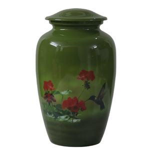 Urne de crémation pour adultes imprimée la plus vendue de style américain pour l'urne commémorative des cendres fabriquée et fournie par HHO - Product Image 1