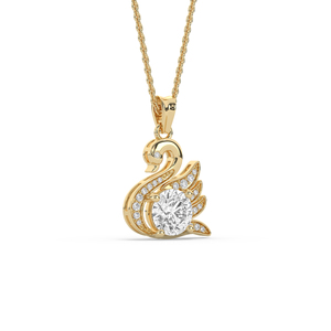 Lab Grown Diamond 1.64Ct Round Brilliant <b>Pendant</b> Unique Style Lightweight 14KT 10KT <b>Gold</b> B2B High End Jewelry Inventory - Product Image 2