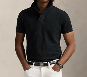 Camiseta de Manga Corta Amarilla para Hombre, 100% Algodón, Cuello Redondo, Corte Regular, Color Sólido Informal, Tejido Piqué, Logotipo Frontal, Transpirable - Product Image 5