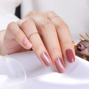 Bandes d'ongles en gel ShineB #45855 Rose Aura Meilleure vente autocollants pour ongles faciles Salon de haute qualité fabriqué en corée Article de mode Décoration - Product Image 3