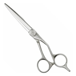 Tijeras de Barbería de Alta Calidad con Punta Afilada, Mango de Goma y Hoja de Acero Inoxidable para Salones de Belleza NUMISMA INTERNATIONAL - Product Image 1