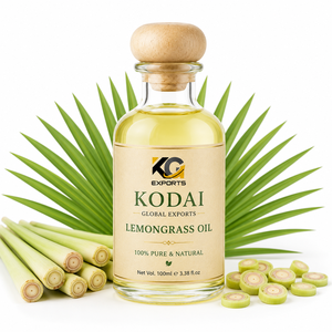 Aceite Esencial de Limoncillo de Tamil Nadu 100% Puro y Natural de Primera Calidad, Destilado al Vapor, para Aromaterapia y Cuidado Facial, Kodai Global Export - Product Image 1