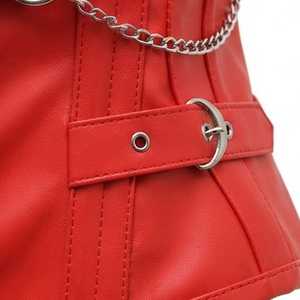 Corsé de buena calidad para mujer, hecho de cuero puro, moderno, fácil de usar, diseño clásico. - Product Image 6