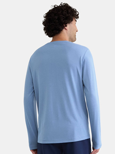 Camisetas de manga larga de alta calidad, lisas, de colores sólidos, transpirables y cómodas para hombre, OEM ODM - Product Image 4