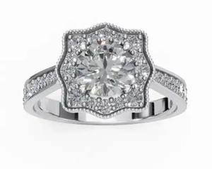 เครื่องประดับเพชร 1.039 กะรัต 31 เม็ด ทองคำแท้ 9k 14k 18k สีเหลือง สีโรสโกลด์ สีขาว ประดับอัญมณีแท้ เครื่องประดับชั้นดี ของขวัญสุดหรูสำหรับเธอ - Product Image 3