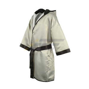 Bata de Boxeo Personalizada de Poliéster con Capucha para Todas las Estaciones, Logotipo Personalizado, Color Sólido, Transpirable y Cómoda, Kimono de Jiu Jitsu - Product Image 3