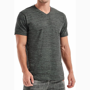 Camiseta con Cuello en V para Hombre, Fabricante de Ropa, Personaliza con tu Logotipo, Camiseta con Estampado Puff para Hombre - Product Image 2