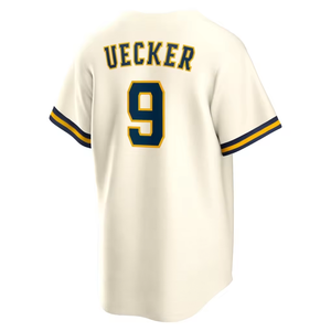 Maillot de baseball des Milwaukee Brewers pour homme, manches courtes, respirant, en polyester, nom de l'équipe imprimé au dos, coupe classique, vêtements pour toutes les saisons - Product Image 2