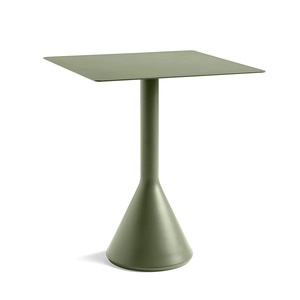 Modern Minimalist Metal Coffee <b>Table</b> with <b>Square</b> Top Cone Base Foldable Design Wood Frame-Living Room Furniture - Product Image 1