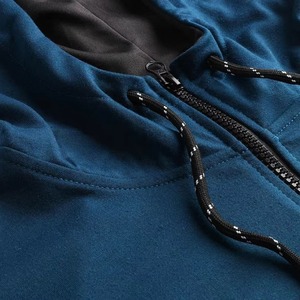 Conjunto de Sudadera con Capucha y Pantalones con Cintura Elástica para Hombre, Corte Regular, Poliéster/Algodón, Traje Deportivo Informal de Verano - Product Image 5