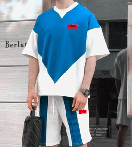 Eco-Friendly Recycled 2 Pieces Summer Quick Dry <b>T</b> Shirts Shorts Set Manufacturer Sporty Running <b>Track</b> Sweat Jogger Suit Men - Product Image 3
