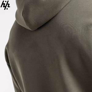 Timeless Olive <b>Green</b> Hoodie with Urban Nature Print Sophisticated Modern Fit Style Conscious Casual Style Hooded Collar - Product Image 6