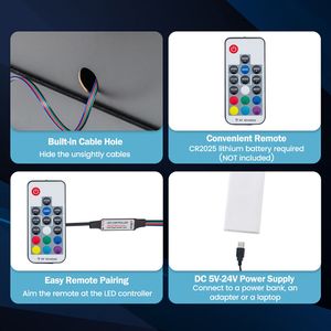 Comodino LED con 2 Cassetti Portaoggetti per Camera da Letto e Ufficio - Product Image 6