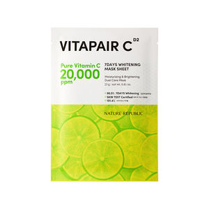 Masque visage blanchissant vegan Nature Republic Vitapair C 7 jours avec vitamine C comme ingrédient principal - Product Image 1