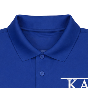 เสื้อโปโล PKA สีน้ำเงินรอยัล รุ่น Dri-Mesh ระบายเหงื่อได้ดี เหมาะสำหรับตีกอล์ฟ พร้อมโลโก้ปัก สีน้ำเงินสำหรับผู้ชาย - Product Image 5