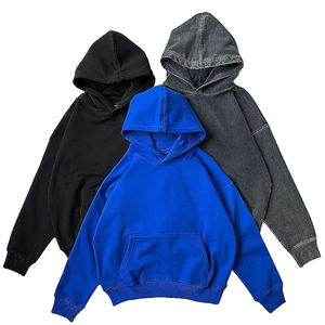Sudadera con Capucha de Color Sólido para Hombre y Mujer, Sudadera Deportiva de Manga Larga, Sudadera Informal Deportiva, 100% Algodón - Product Image 1