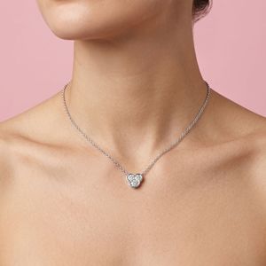 Elegant 1.0 Ct Lab Grown Diamond Bezel Set <b>Pendant</b> <b>Solid</b> <b>Gold</b> Sparkling Jewelry Necklaces Women Wholesale OEM Indian Factory - Product Image 6