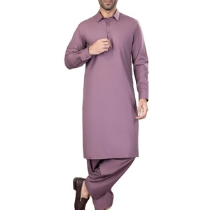 Shalwar Kameez pakistanais pour hommes, couleur unie, respirant, sur mesure, haute qualité, collection 2026 - Product Image 1
