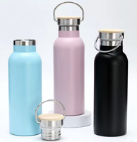 Botella de Agua Térmica de Doble Pared de Cobre con Logotipo Personalizado, Tapa para Deportes al Aire Libre, Forma Personalizada, Aislamiento Térmico de Plástico PP >24