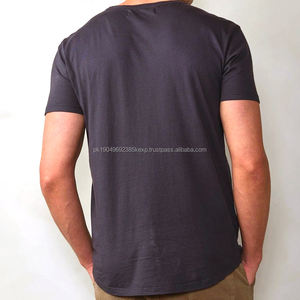 T-shirts en coton de bambou pour hommes, t-shirt d'été pour hommes, jersey biologique, t-shirt à manches courtes, col rond, t-shirt pour hommes, surdimensionné - Product Image 6