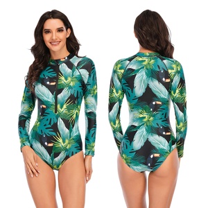 Women's <b>Long</b> <b>Sleeve</b> Rash Guard for Diving <b>Swimming</b> Cotton/Polyester/Spandex Customizable Color Logo Customizable Design Digital - Product Image 6